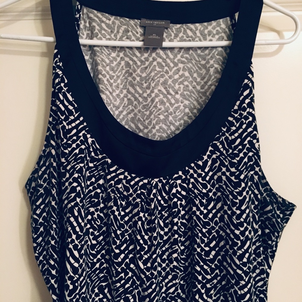 Ann Taylor high sleeveless lined and fitted